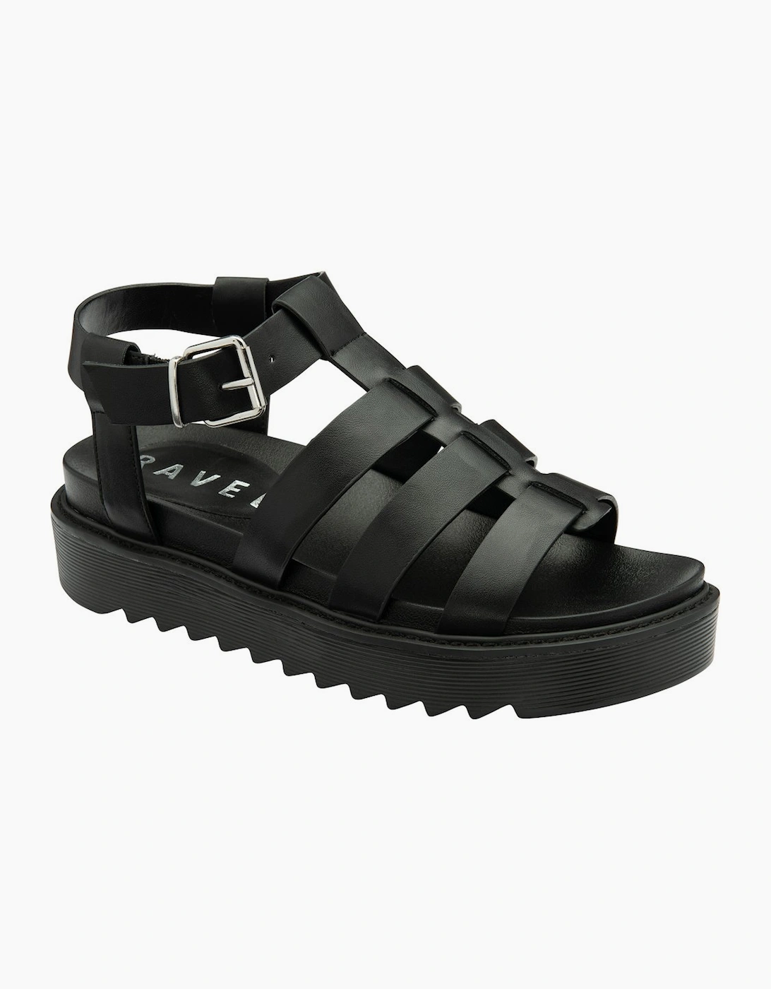 Ravel Women's Black Oakley Gladiator Sandals Colour: : Size 6 - Image 2