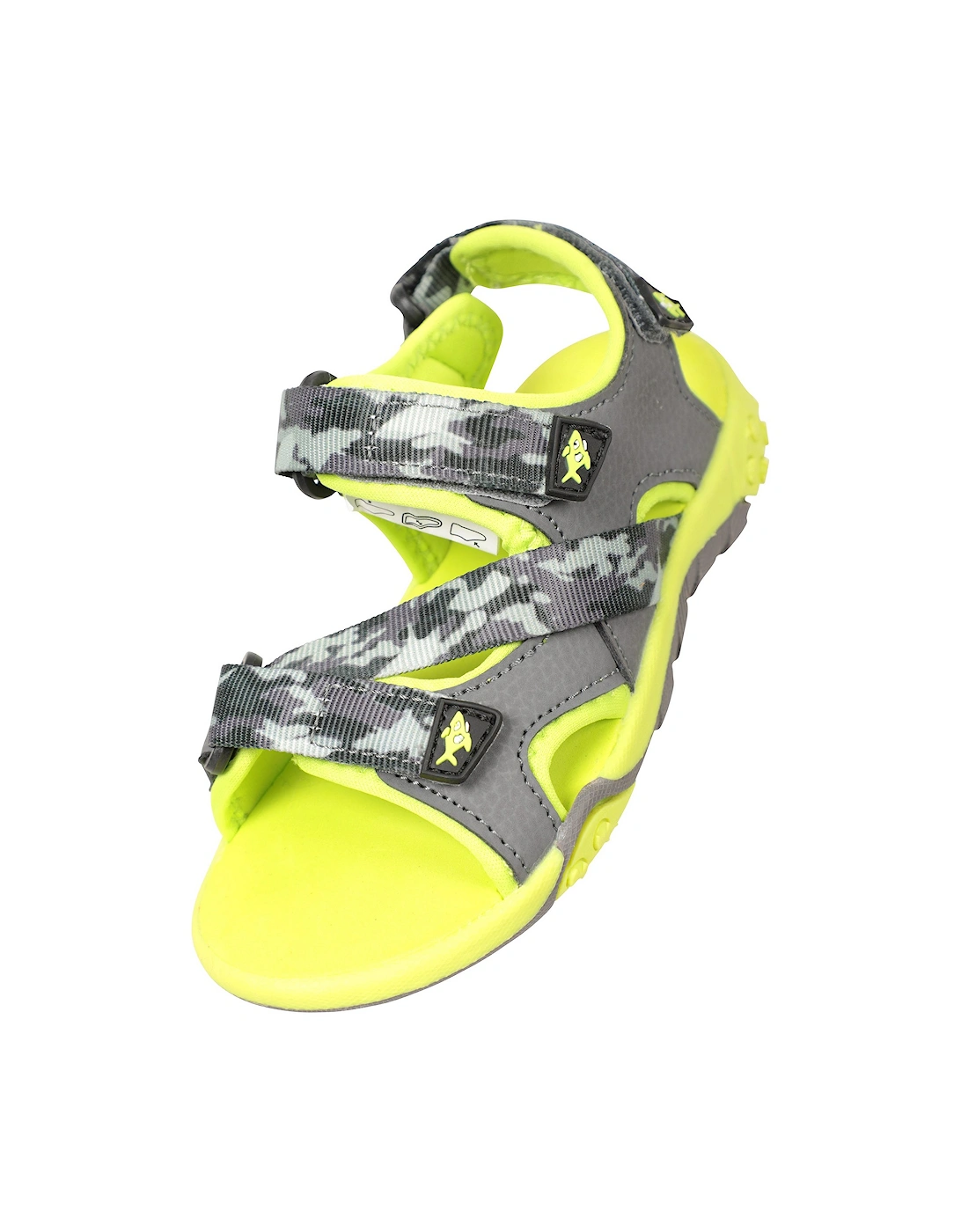Mountain Warehouse Unisex Grey Childrens/ Seaside Camo Sandals - Size: 1 Uk Kids