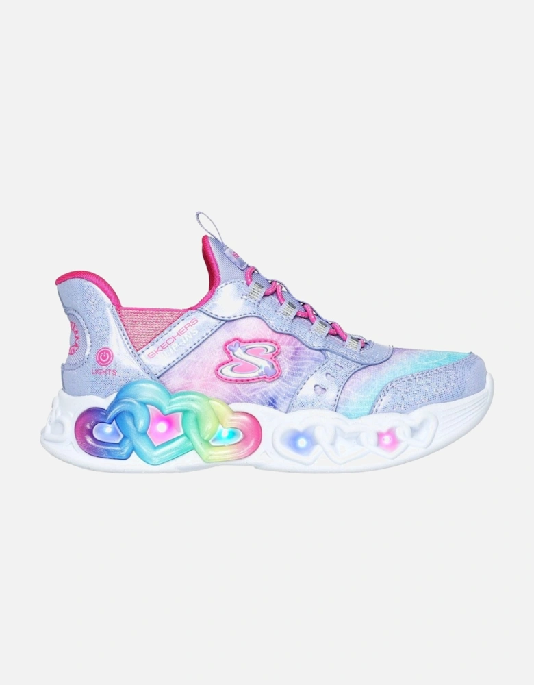 Slip Ins: Infinite Heart Lights Girls Trainers