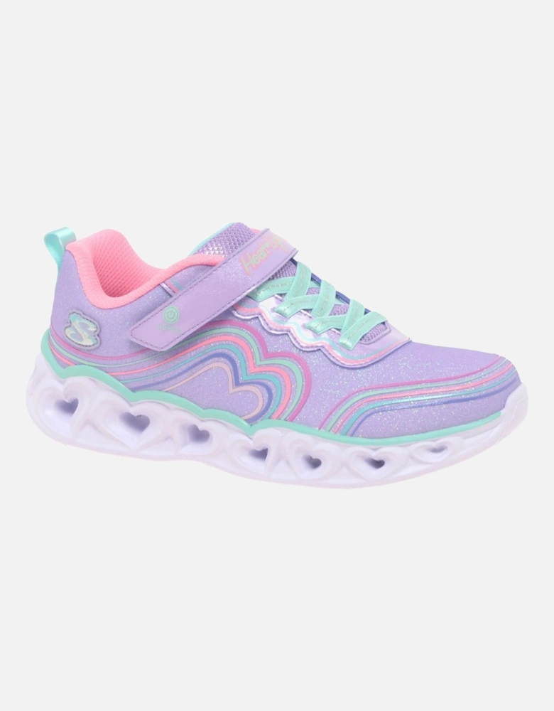 Heart Lights Retro Girls Trainers