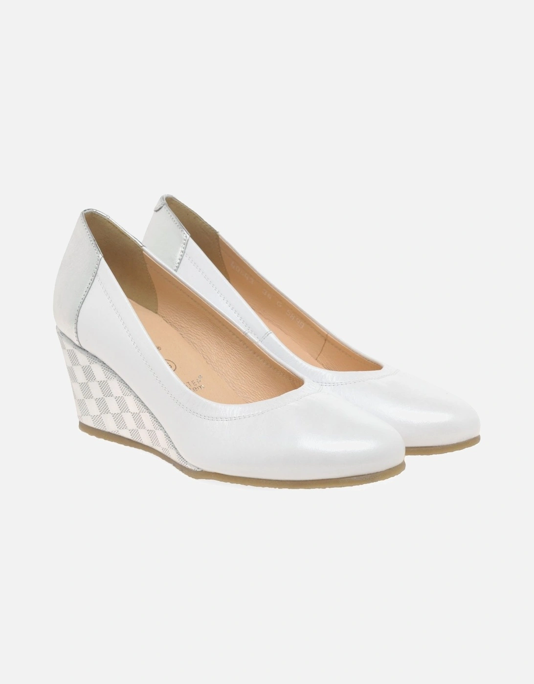 Penelope Womens Wedge Heel Court Shoes