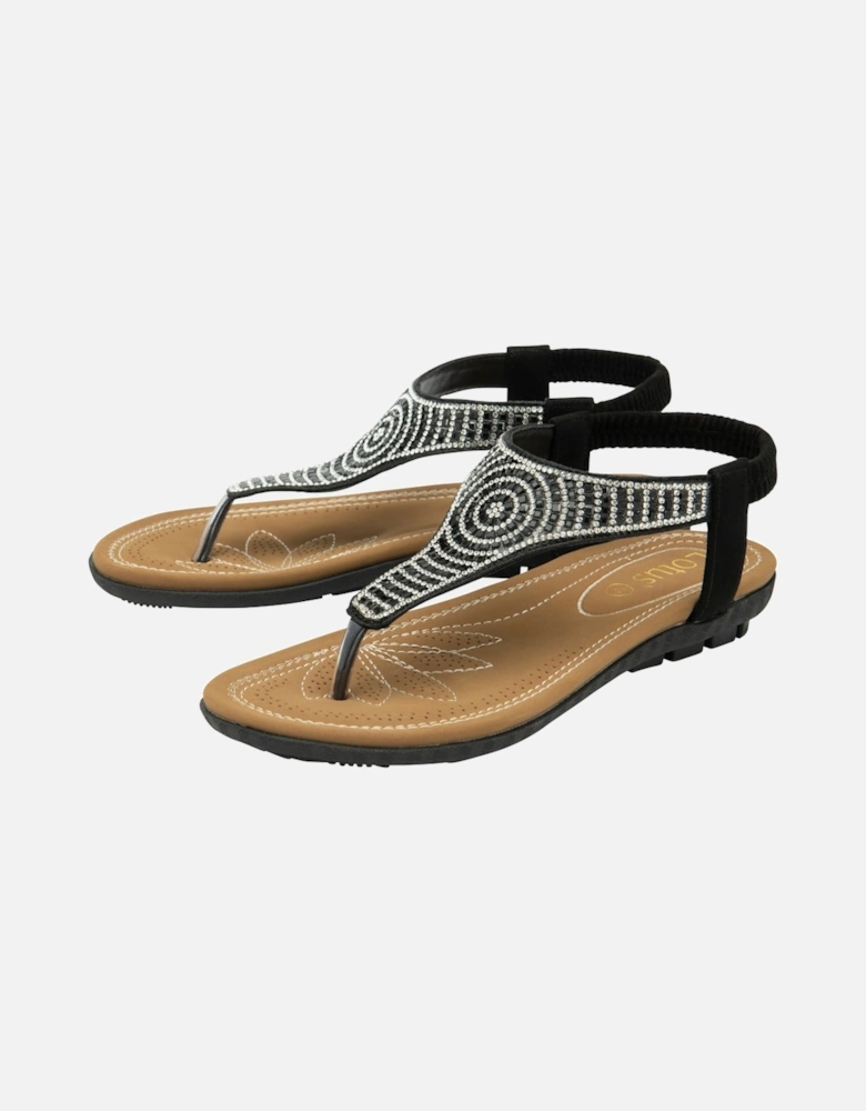 Aura Womens Toe Post Sandals