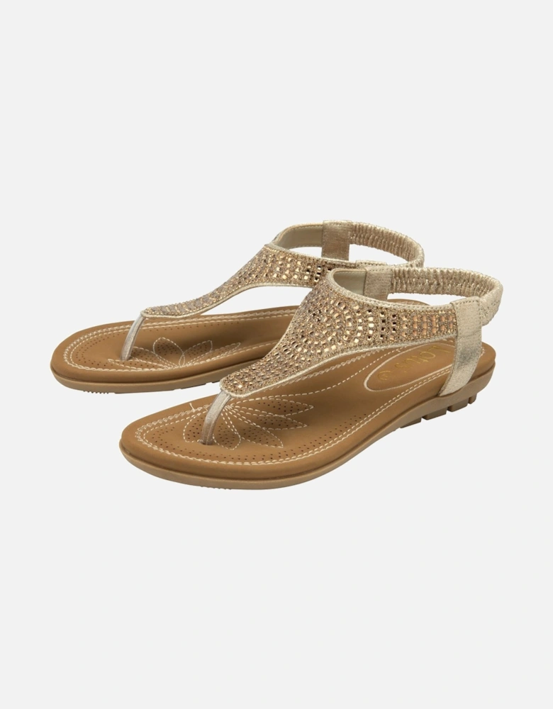 Aura Womens Toe Post Sandals