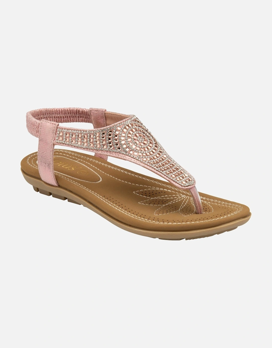 Aura Womens Toe Post Sandals, 5 of 4