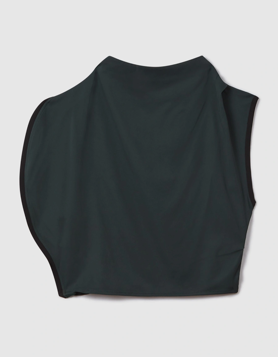 Asymmetric Contrast Trim Cropped Top, 2 of 1