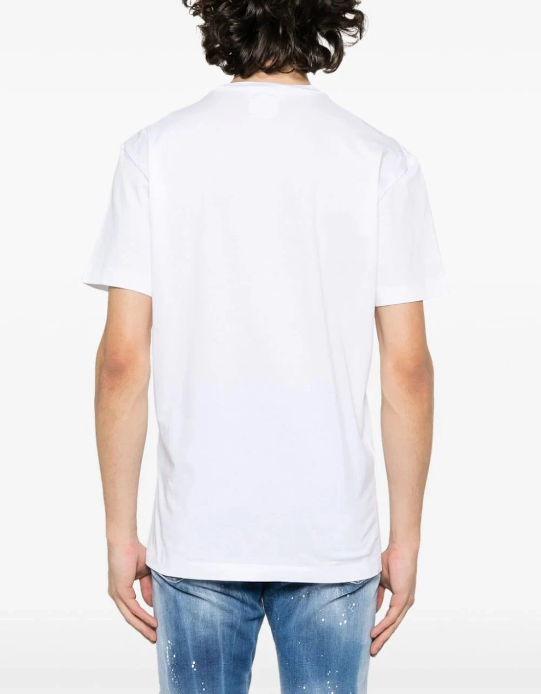 Icon Blur Cool Green logo Cotton T-Shirt in White