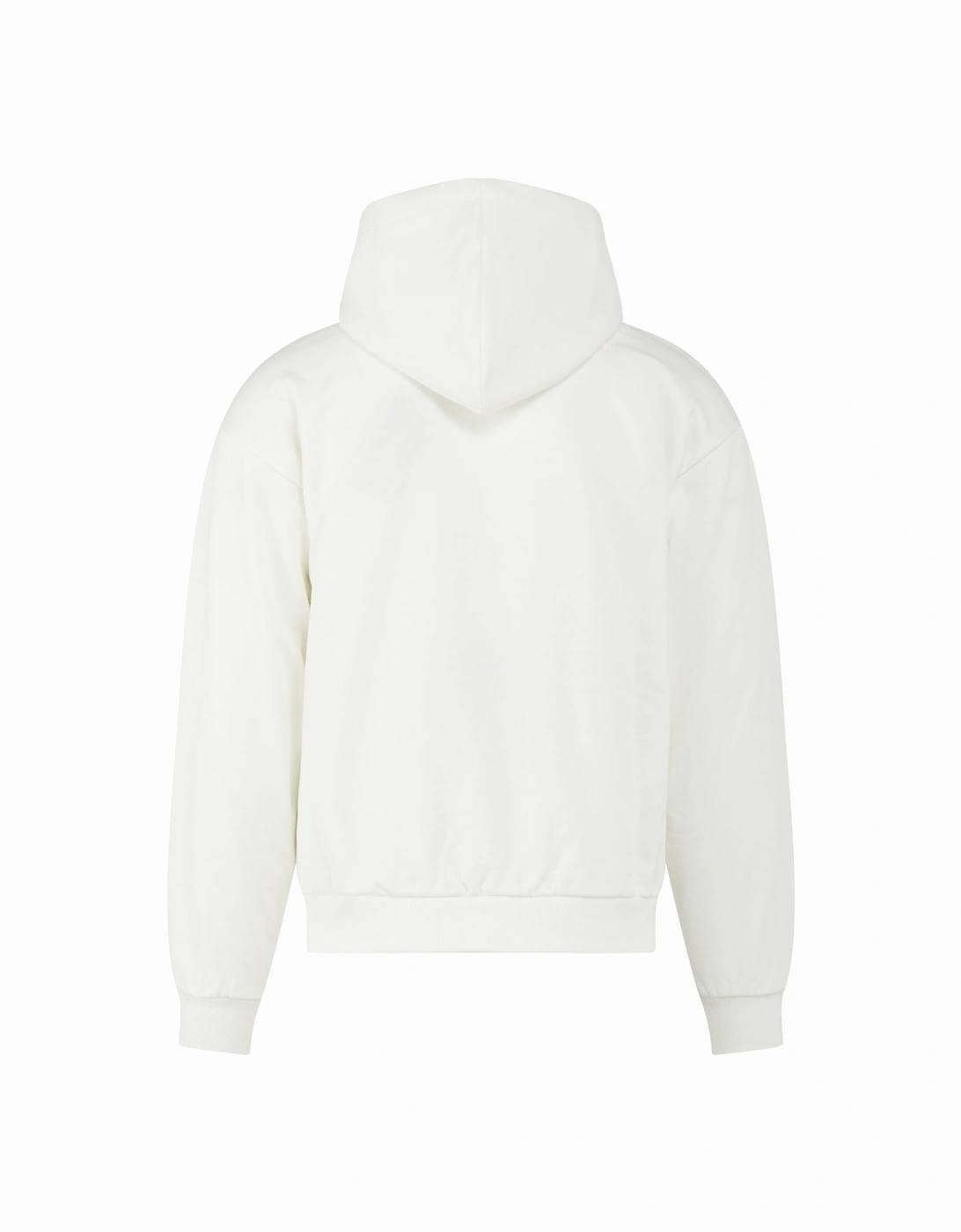 Celine Logo-Print Cotton-Jersey Hoodie in White