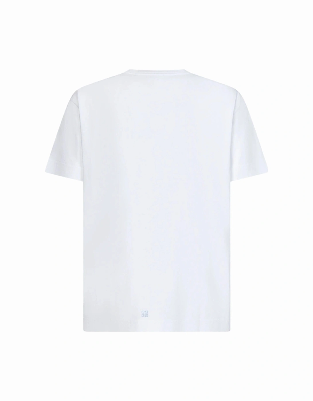 4G Stars Blue logo printed T-Shirt in White