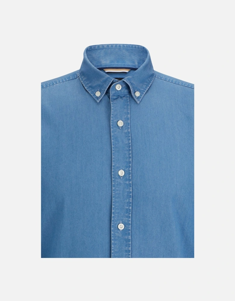 Boss C-hal-bcd-c1-223 Long Sleeved Denim Shirt Bright Blue