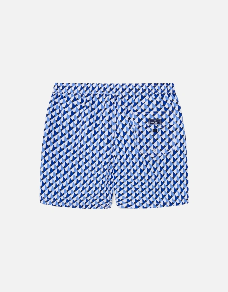 Chain Tailored Swim Short Blue