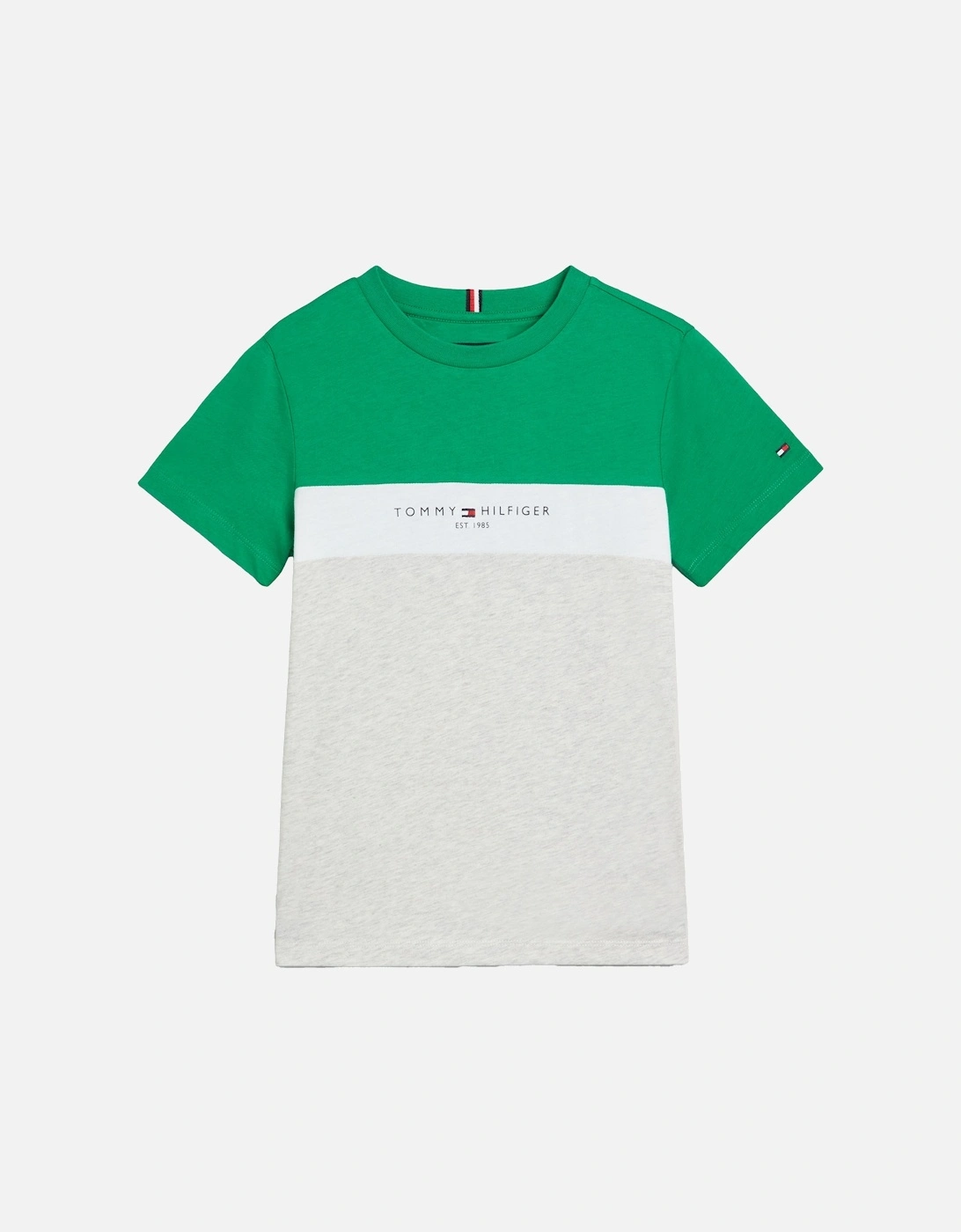 Youths Essential Colourblock T-Shirt (Green), 6 of 5