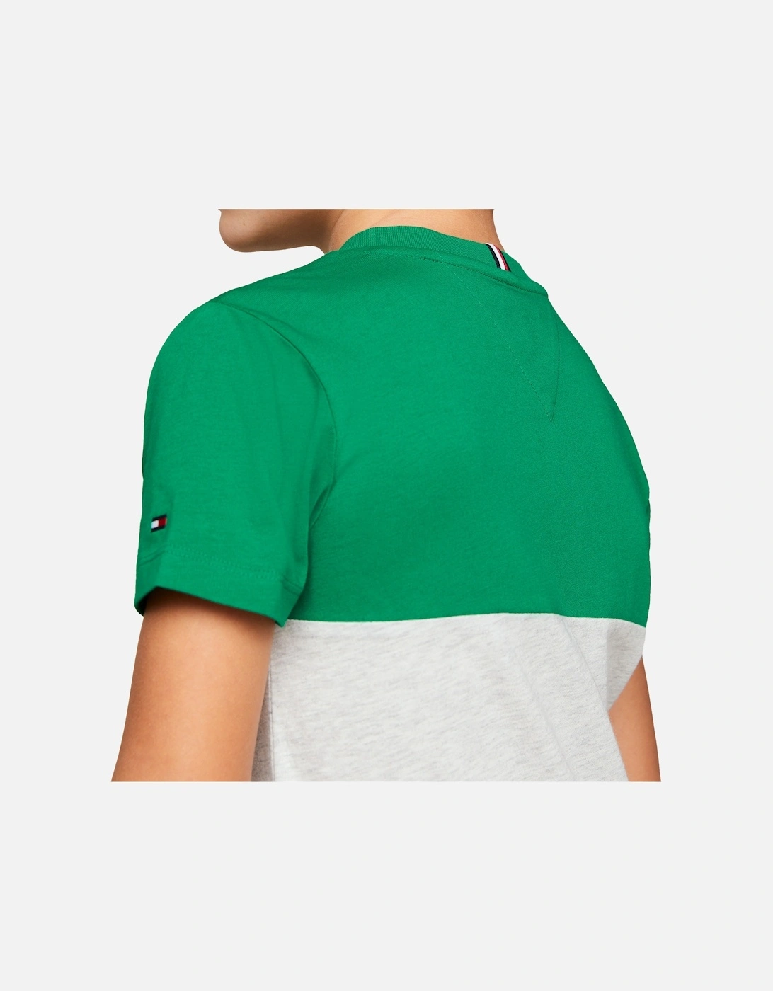 Youths Essential Colourblock T-Shirt (Green)