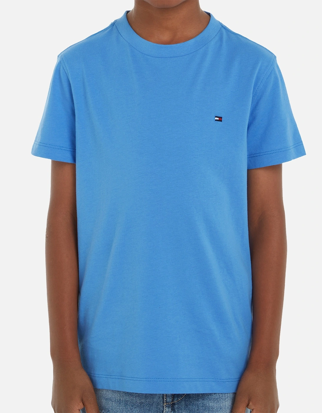 Youths Essential Cotton T-Shirt (Blue)