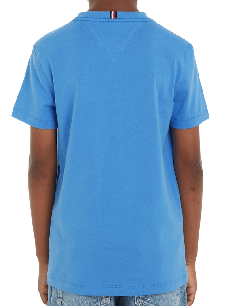 Youths Essential Cotton T-Shirt (Blue)