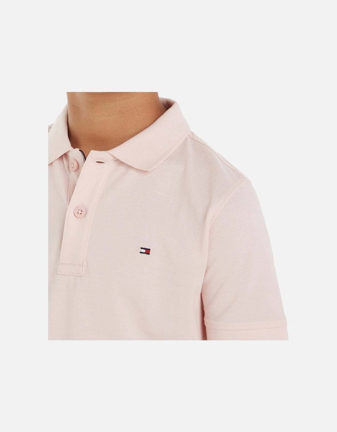 Juniors Embroidered Flag Polo Shirt (Pink)