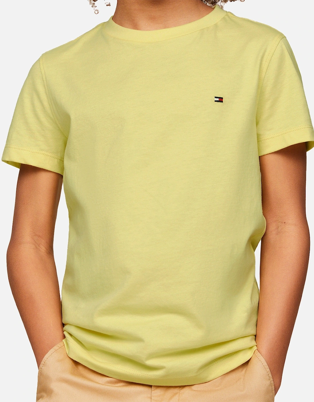 Youths Essential Cotton T-Shirt (Yellow)