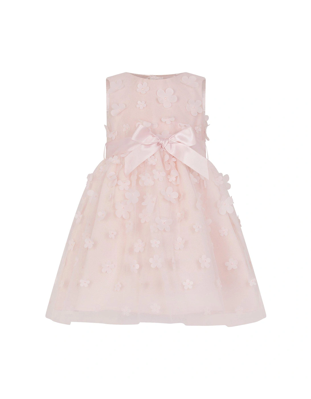 Baby Girls Reya 3D Scuba Bridesmaid Dress - Pale Pink, 2 of 1