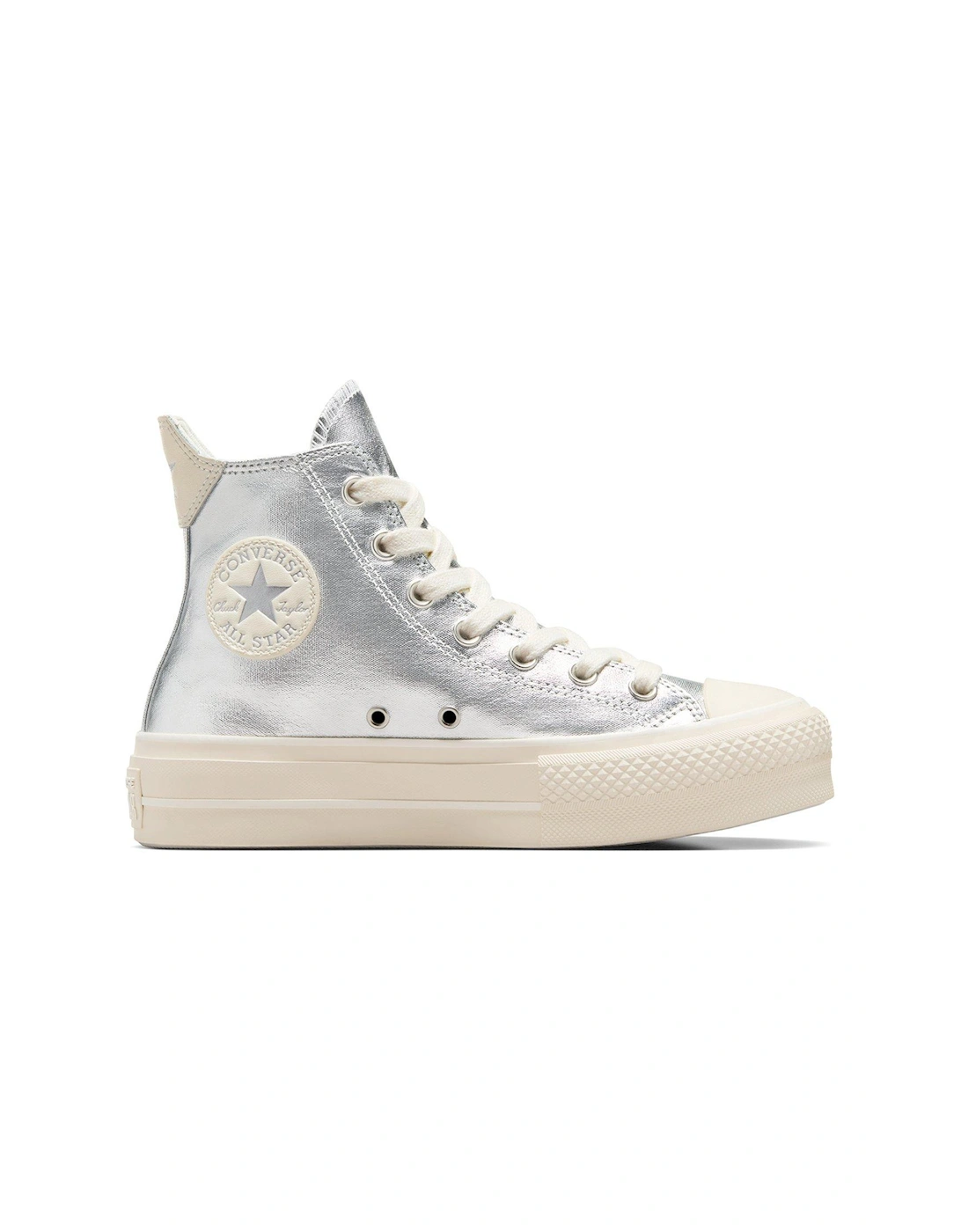 Womens Lift Hi Top Trainers - Silver, 2 of 1