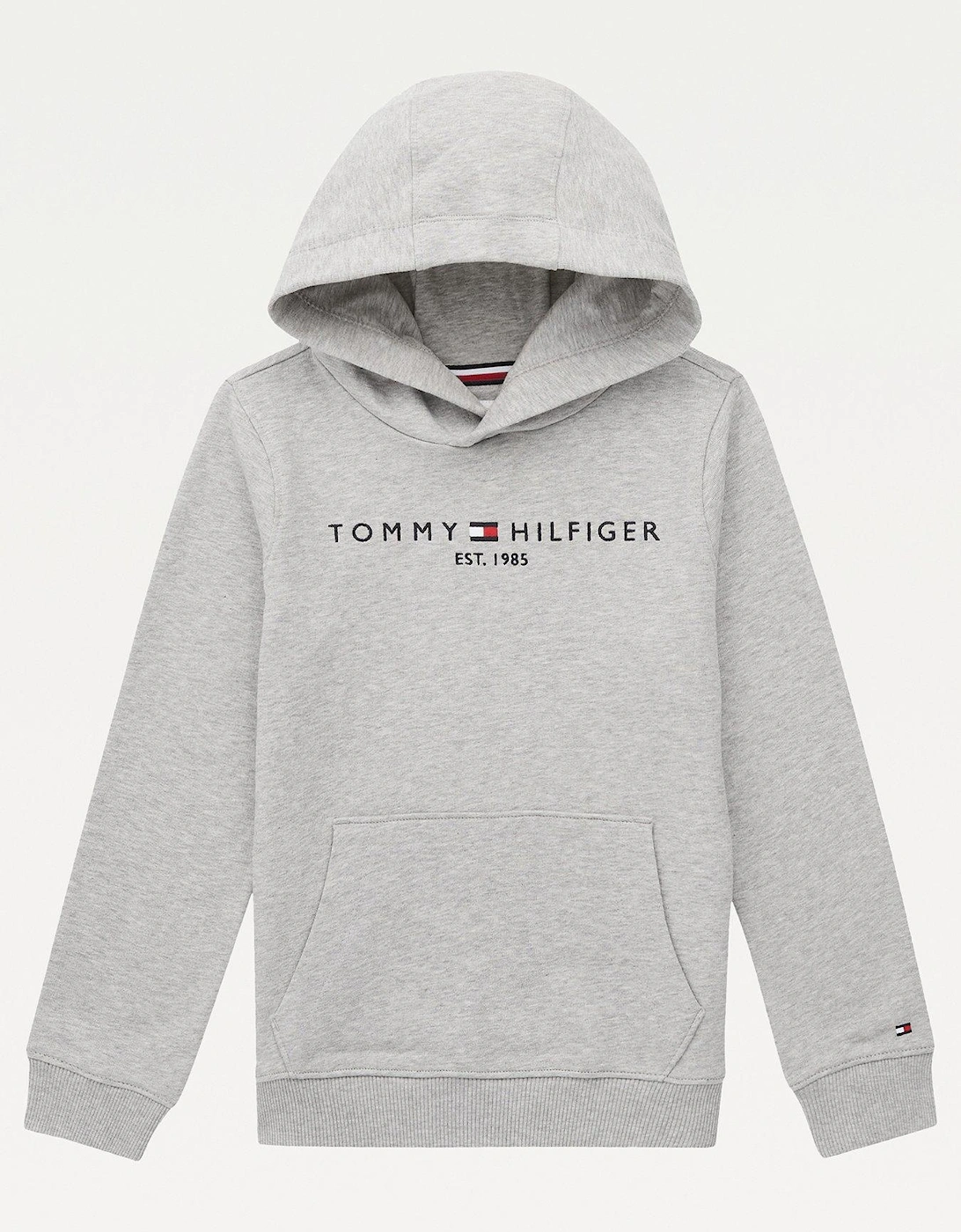 Boys Essential Hoodie - Light Grey Marl, 2 of 1