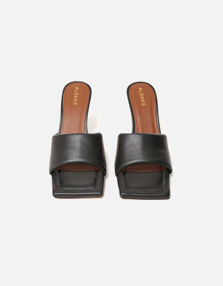 Puffy Leather Mules