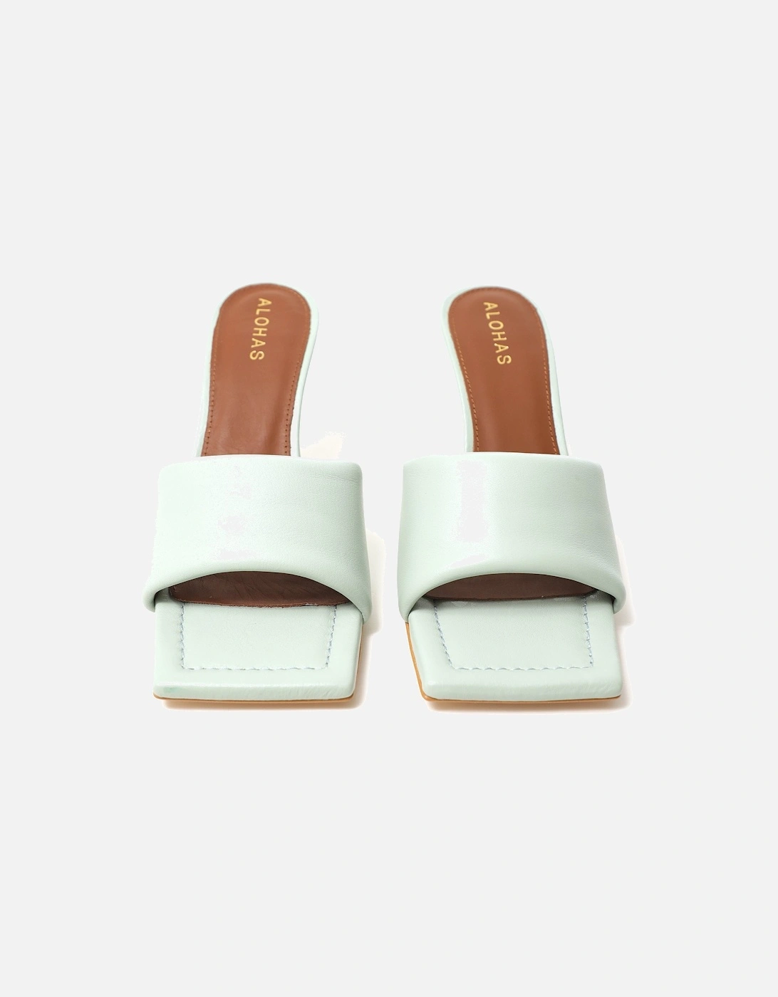 Puffy Leather Mules