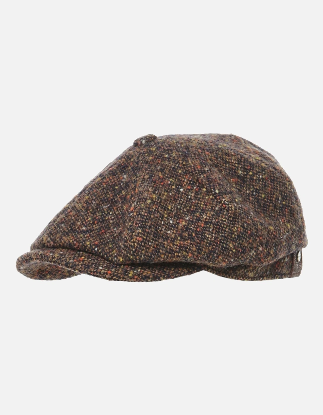 Stetson Men's Navy Donegal Tweed Hatteras Cap - : 58Cm