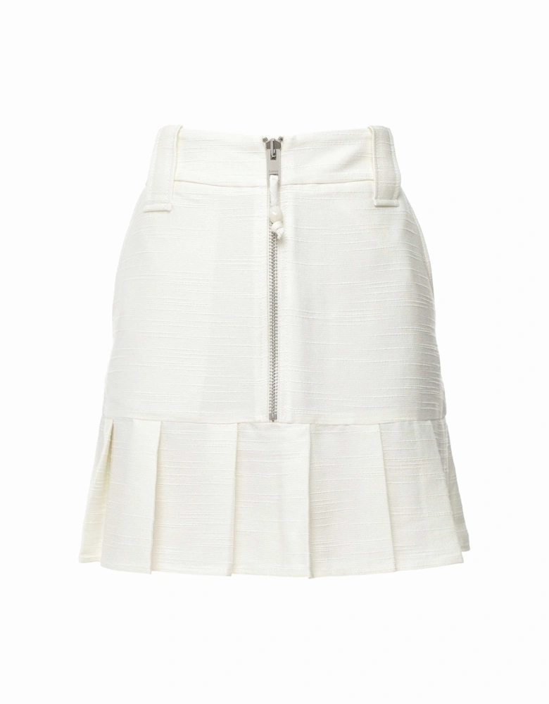 Slub Linen Mini Skirt