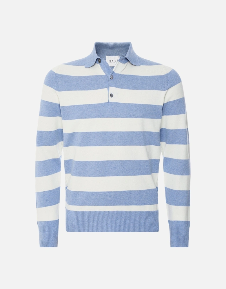 Cotton Striped Brogan Polo Shirt