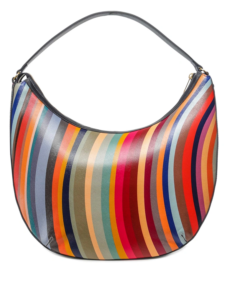 Swirl Print Medium Hobo Bag