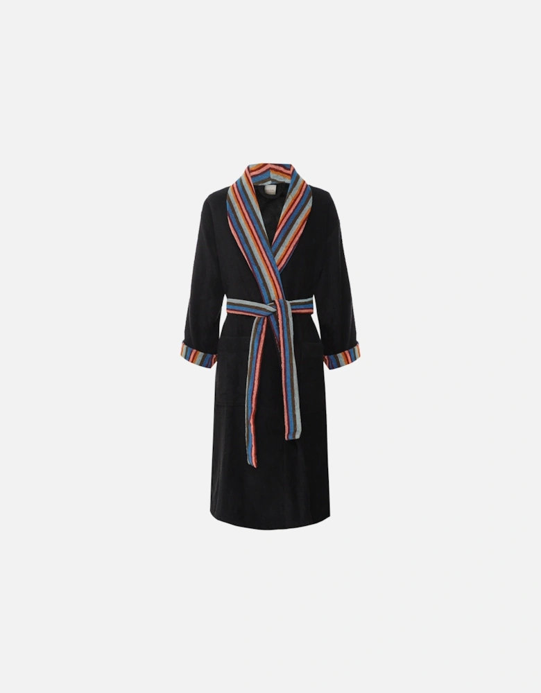 Artist Stripe Trim Dressing Gown