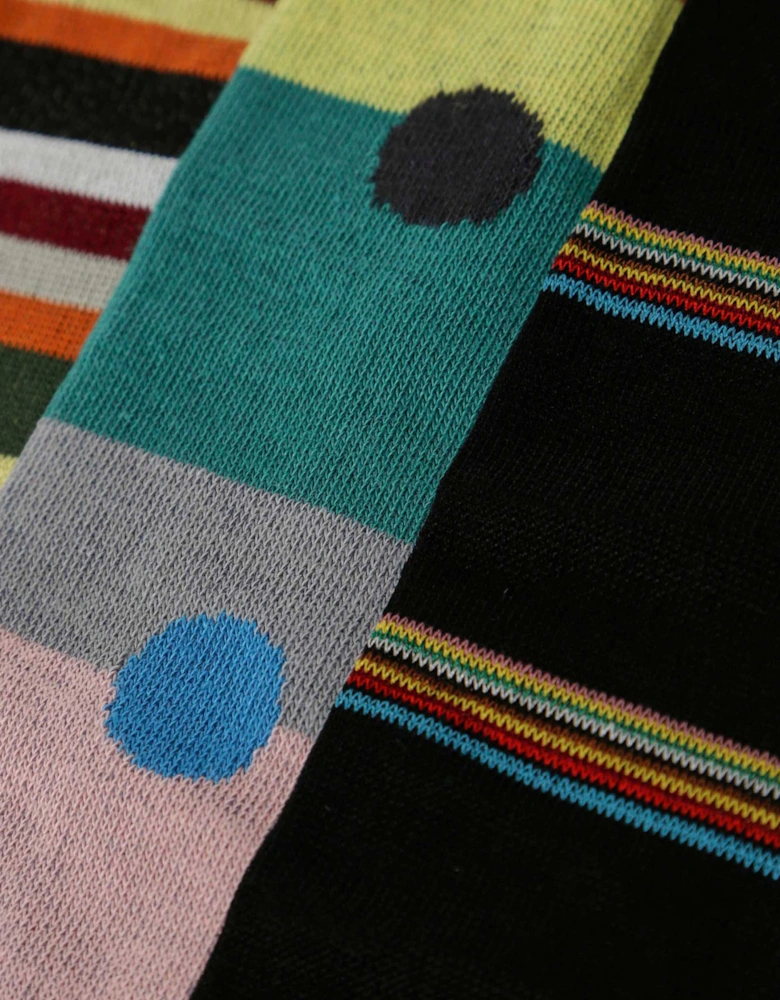 Mixed Pattern Socks Three Pack