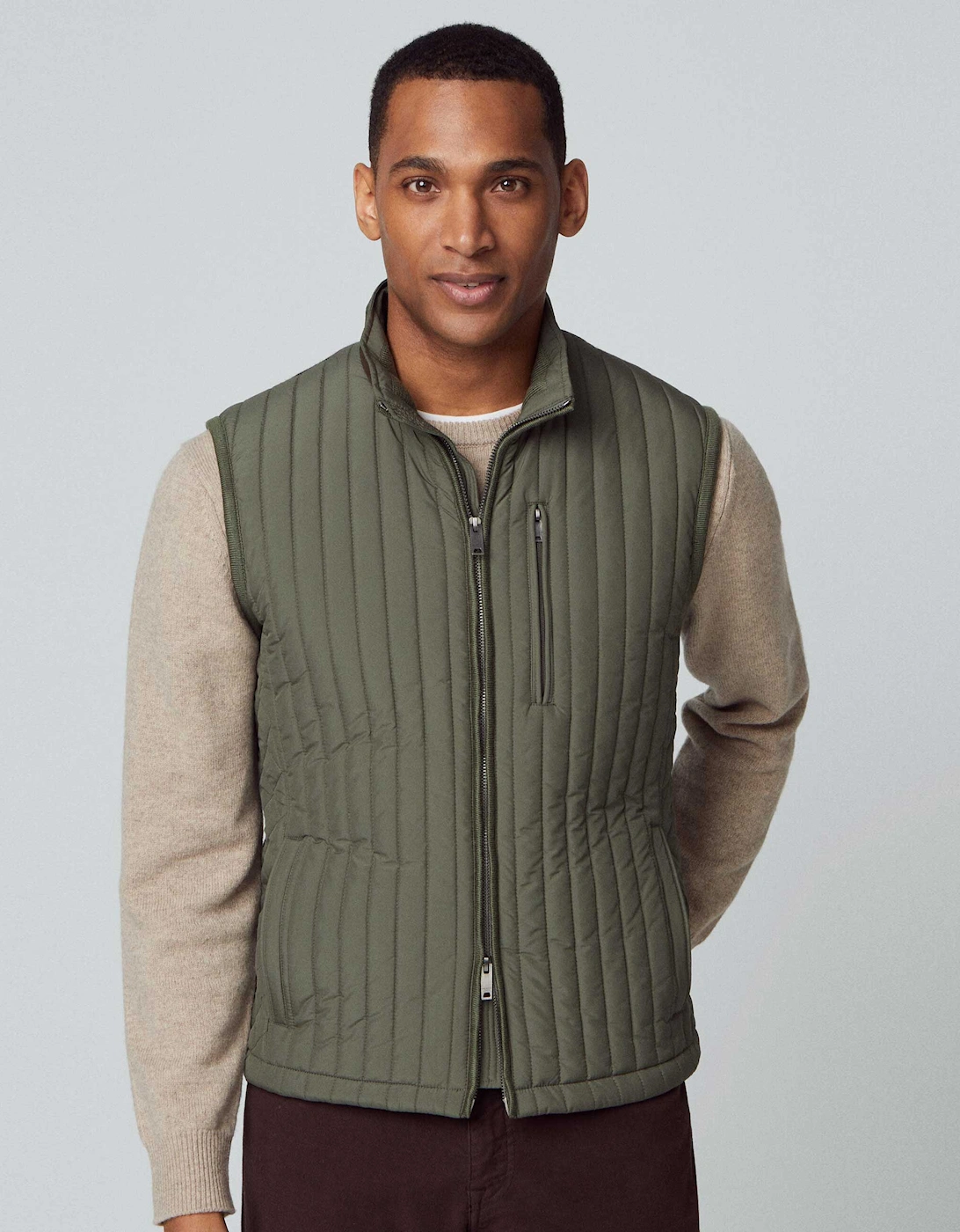 Channel Quilted Gilet