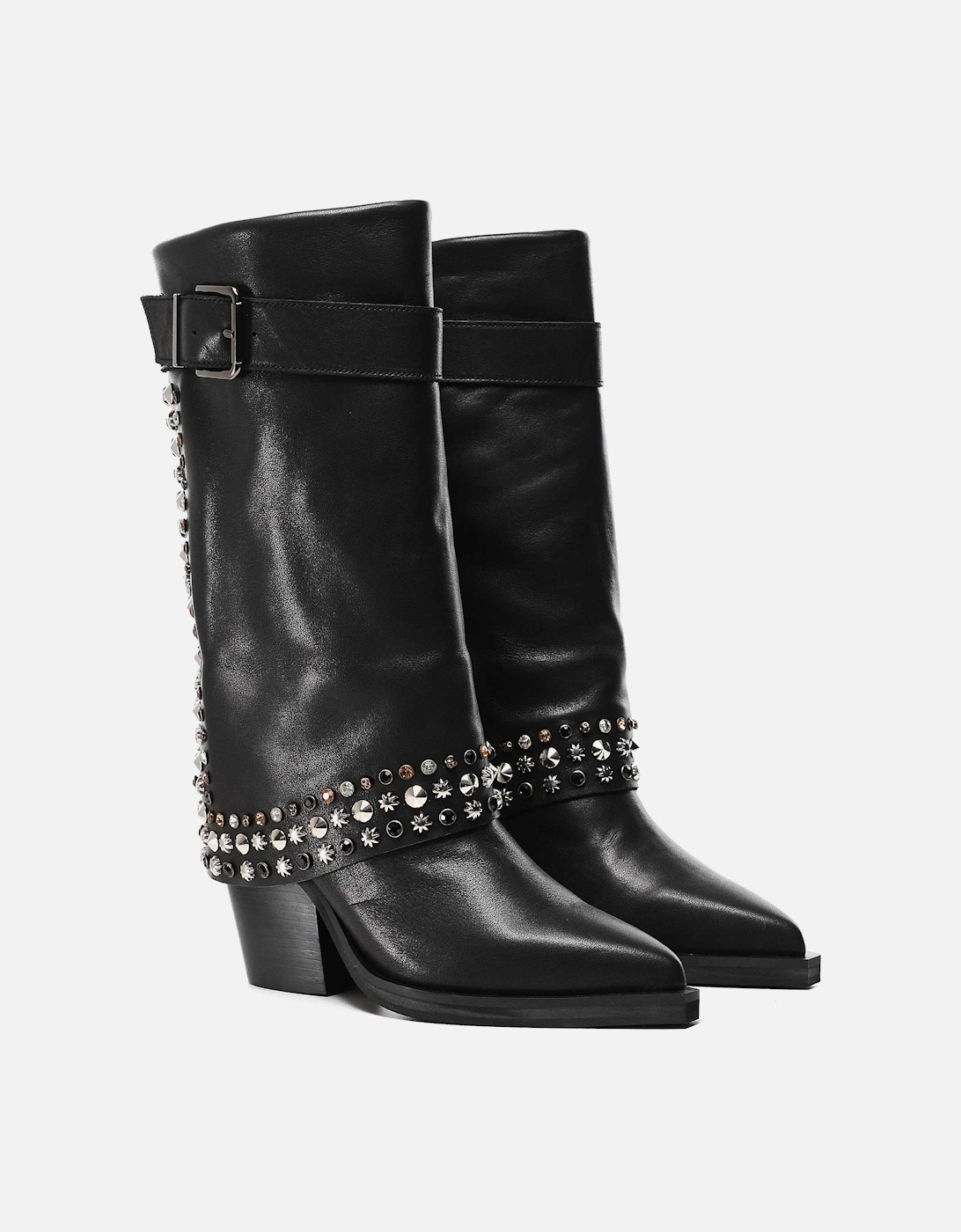 Leather Studded Boots, 7 of 6