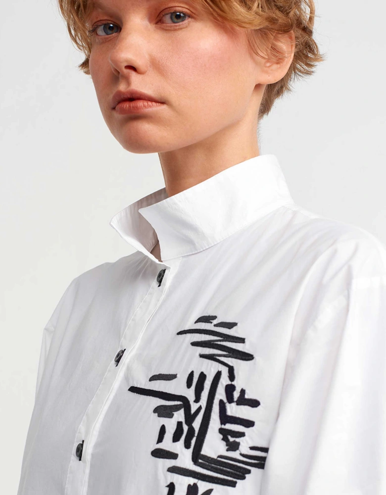 Embroidered Long Shirt