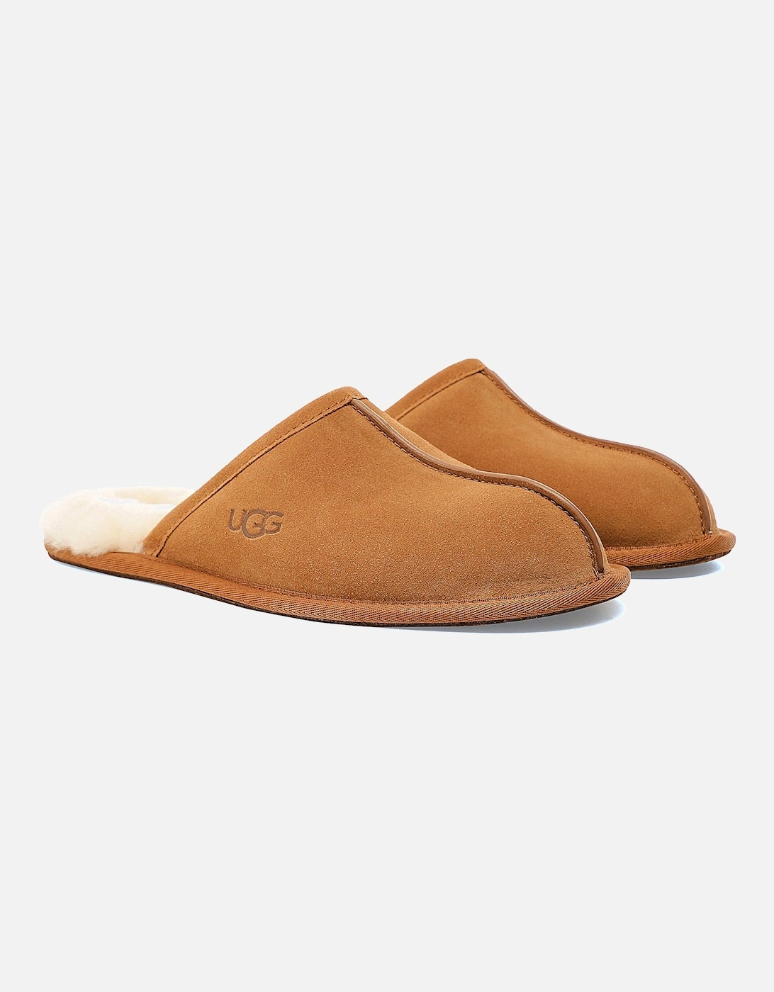 Suede Sheepskin Scuff Slippers, 7 of 6