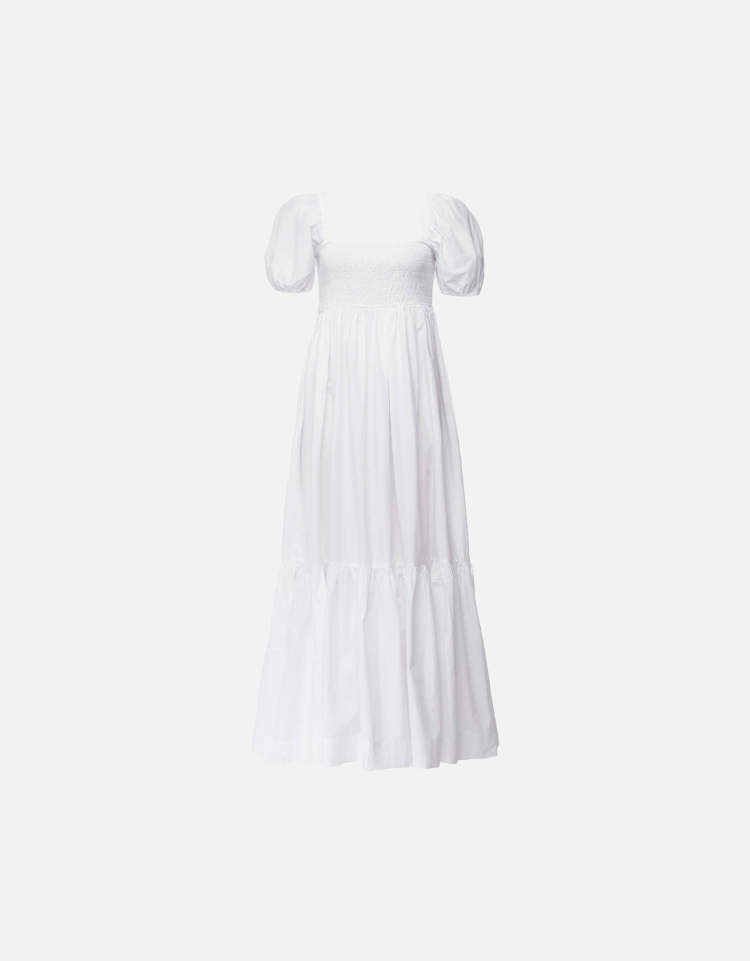 Cotton Poplin Smock Maxi Dress, 4 of 3