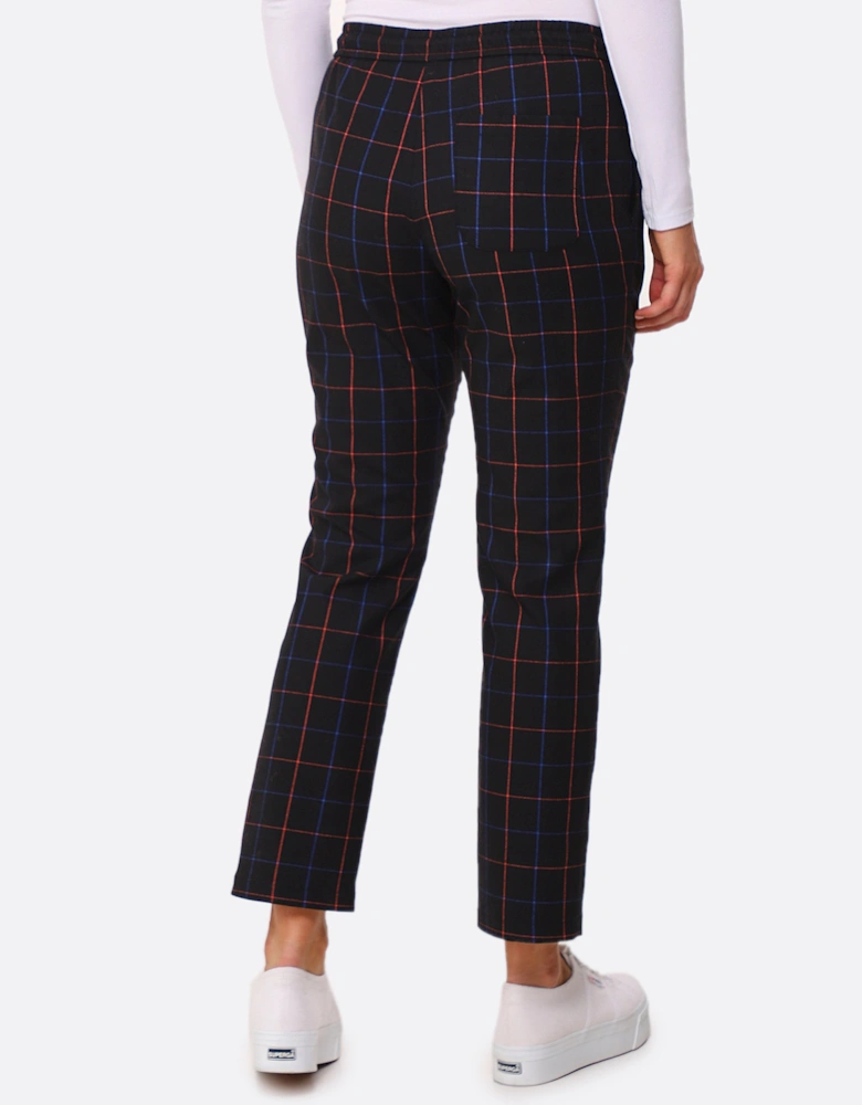 Flannel Windowpane Check Trousers