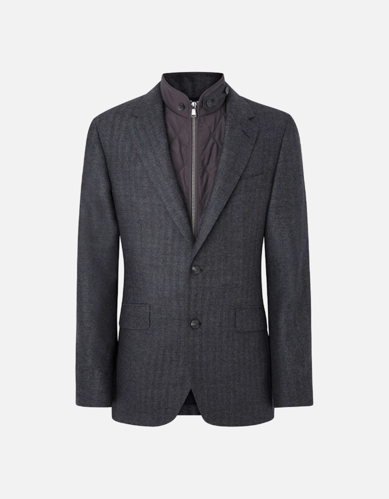 Herringbone Bib Blazer