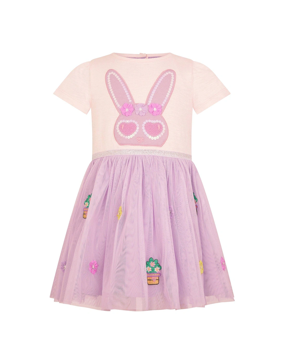 Baby Girls Disco Bunny Dress - Lilac, 2 of 1
