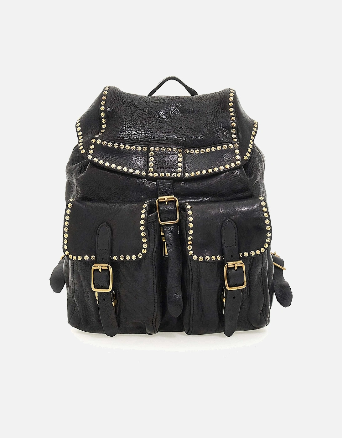 Kura Leather Studded Backpack, 5 of 4