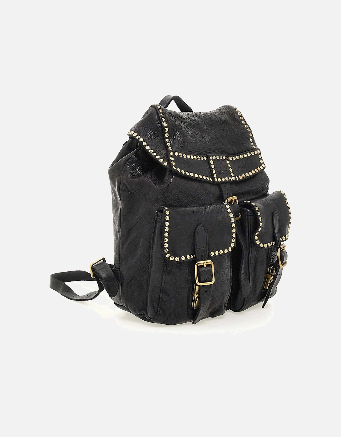 Kura Leather Studded Backpack