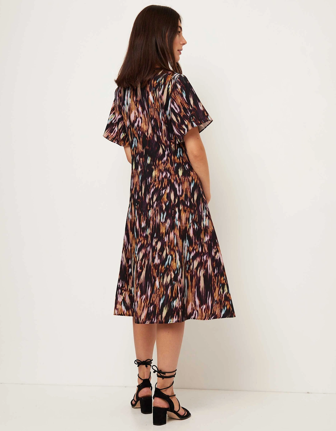 Abstract Floral Dress