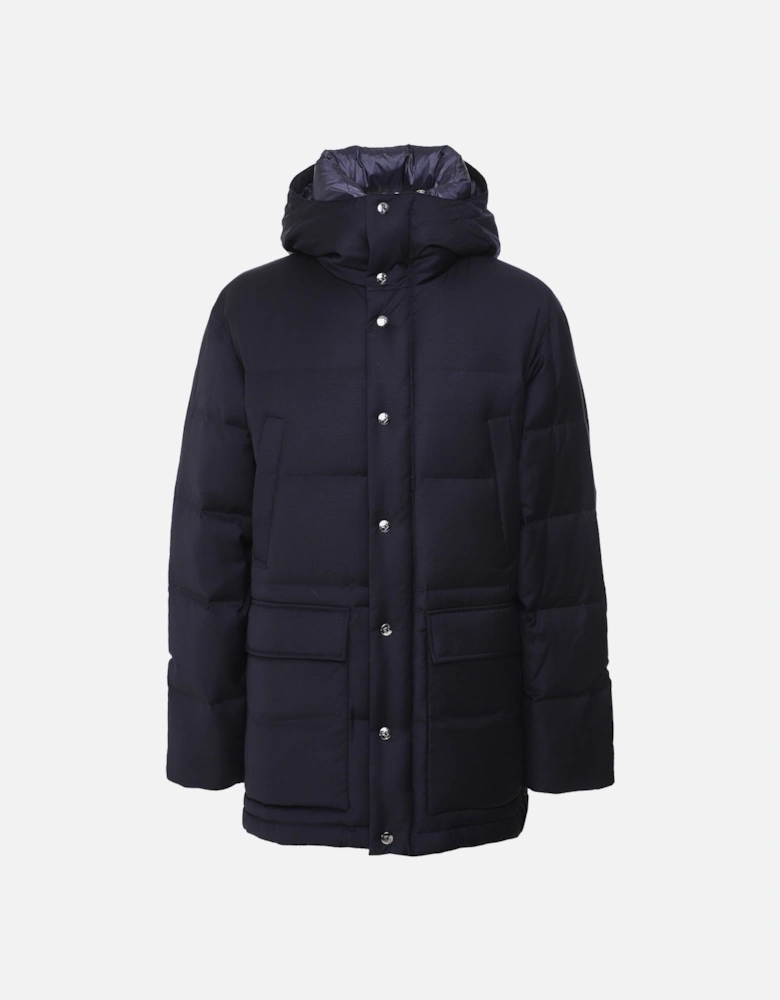 Down Quilted Wool Jacket