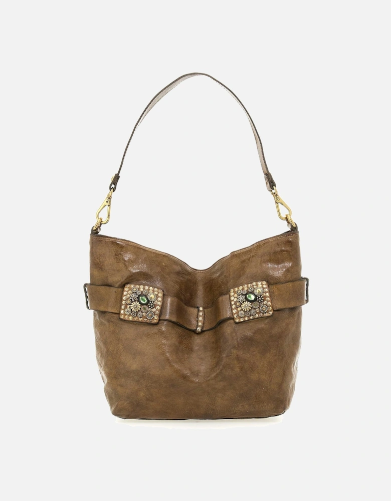 Bella Di Notte Leather Shoulder Bag