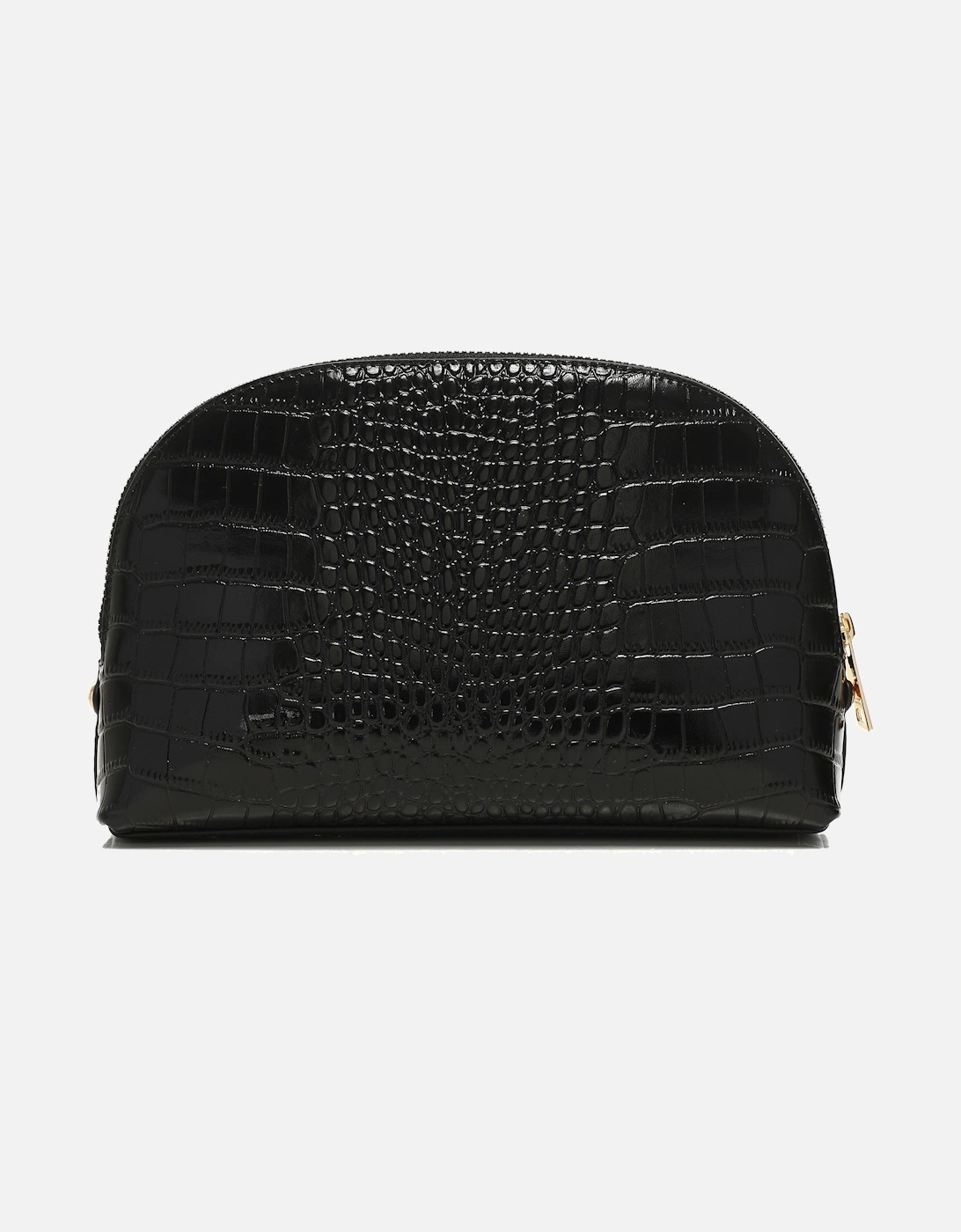 Chelsea Leather Croc Makeup Bag