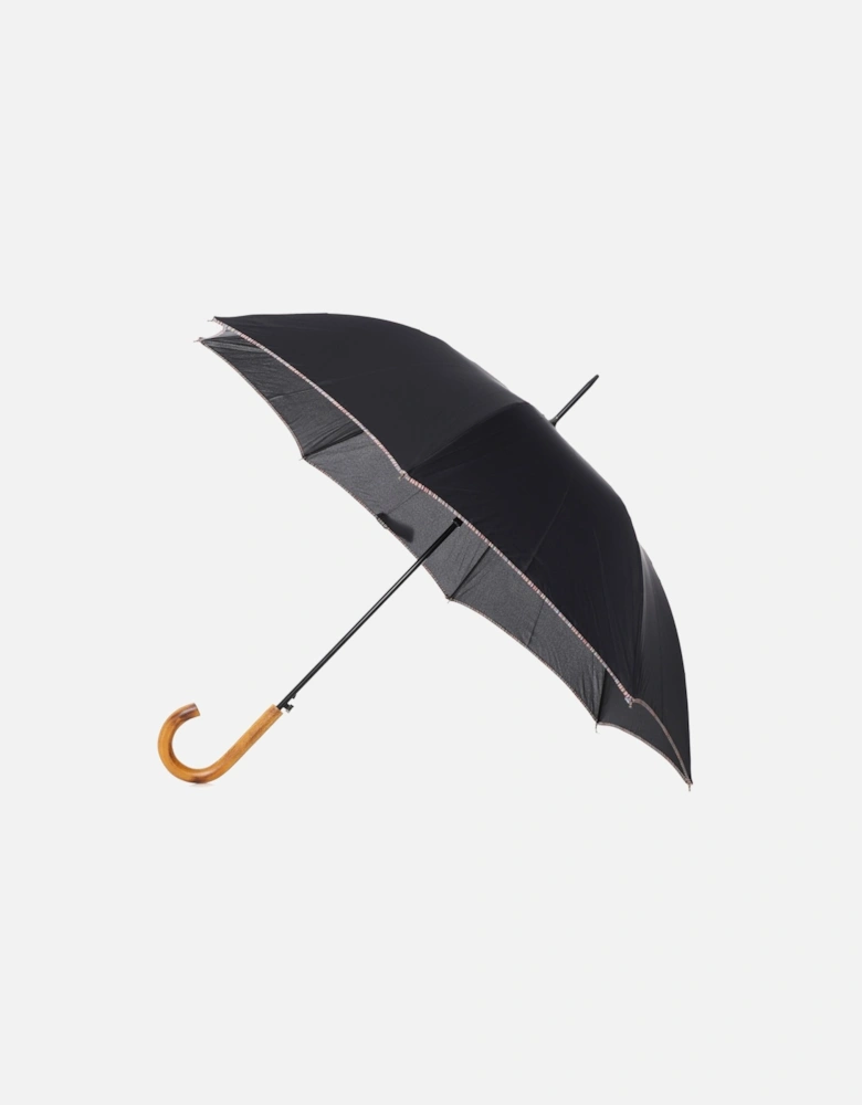Signature Stripe Trim Walker Umbrella