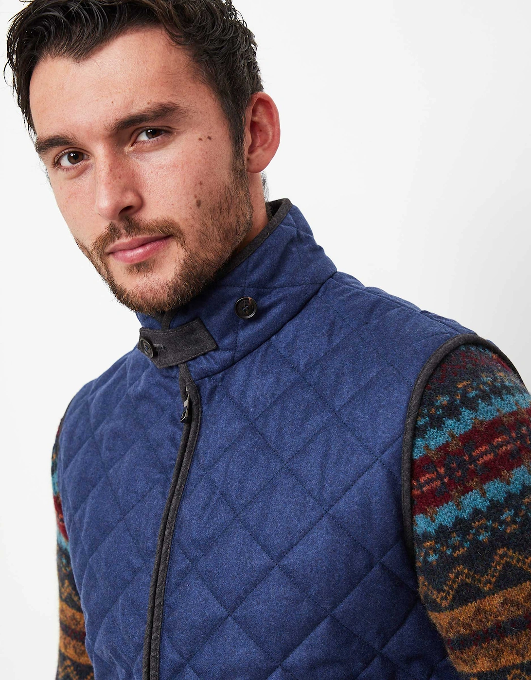 Water-Repellent Wool Theo Gilet