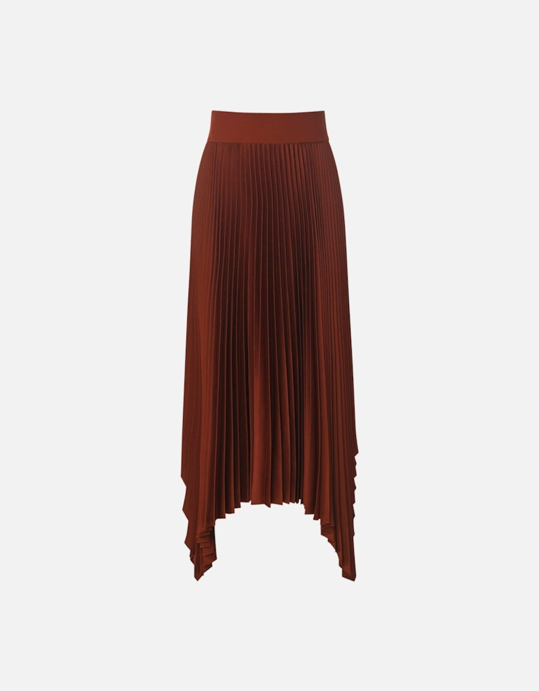 Ade Knit Weave Plissé Skirt