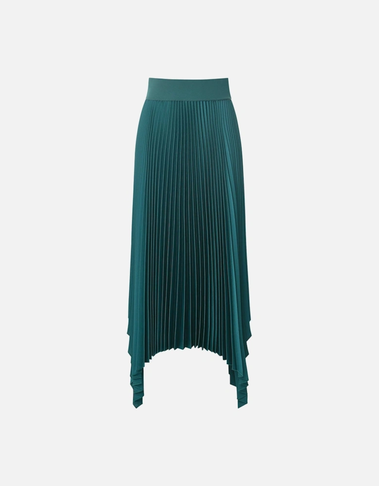 Ade Knit Weave Plissé Skirt