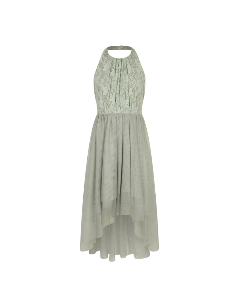 Girls Hayley Lace Prom Dress - Sage